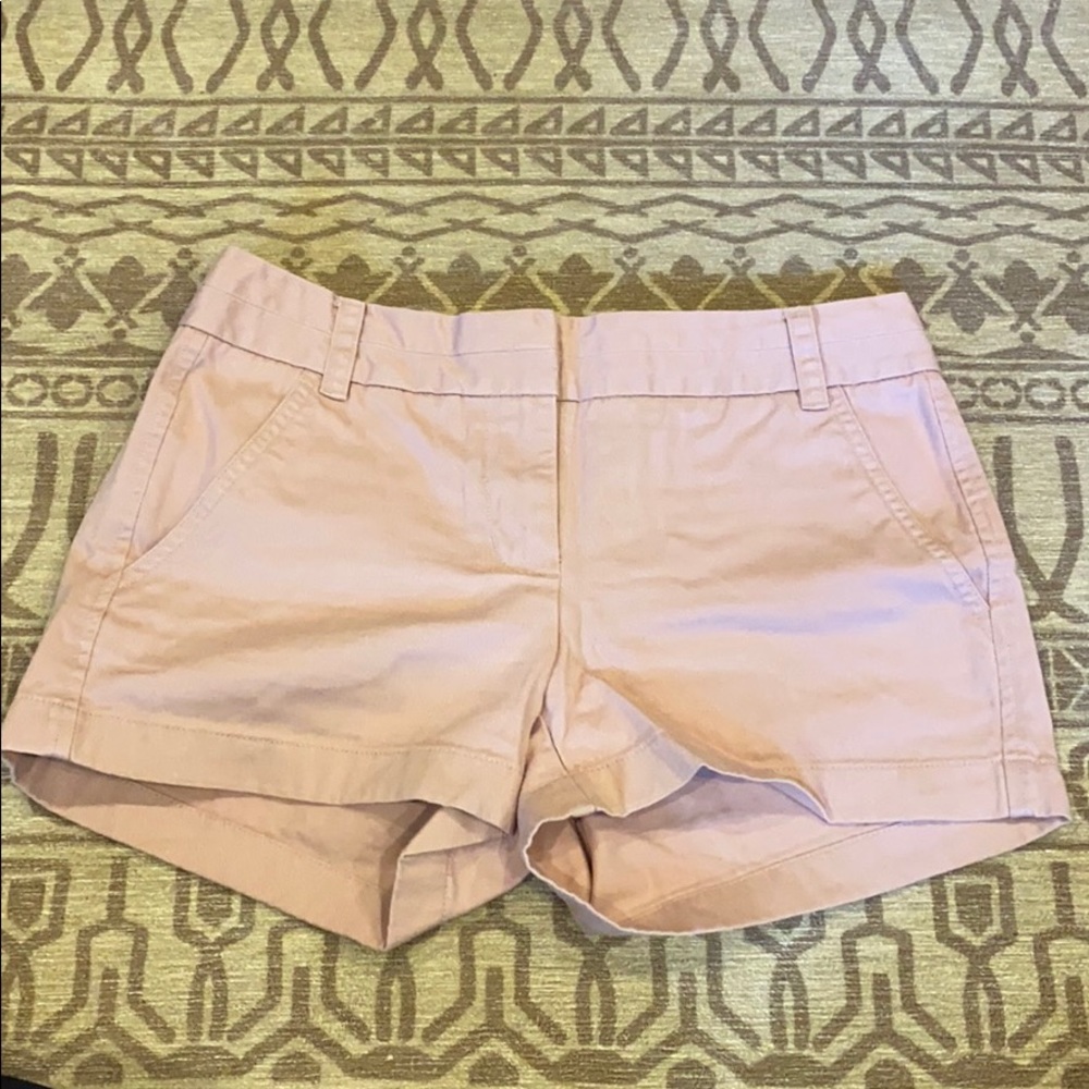 Dusty pink j crew chino shorts